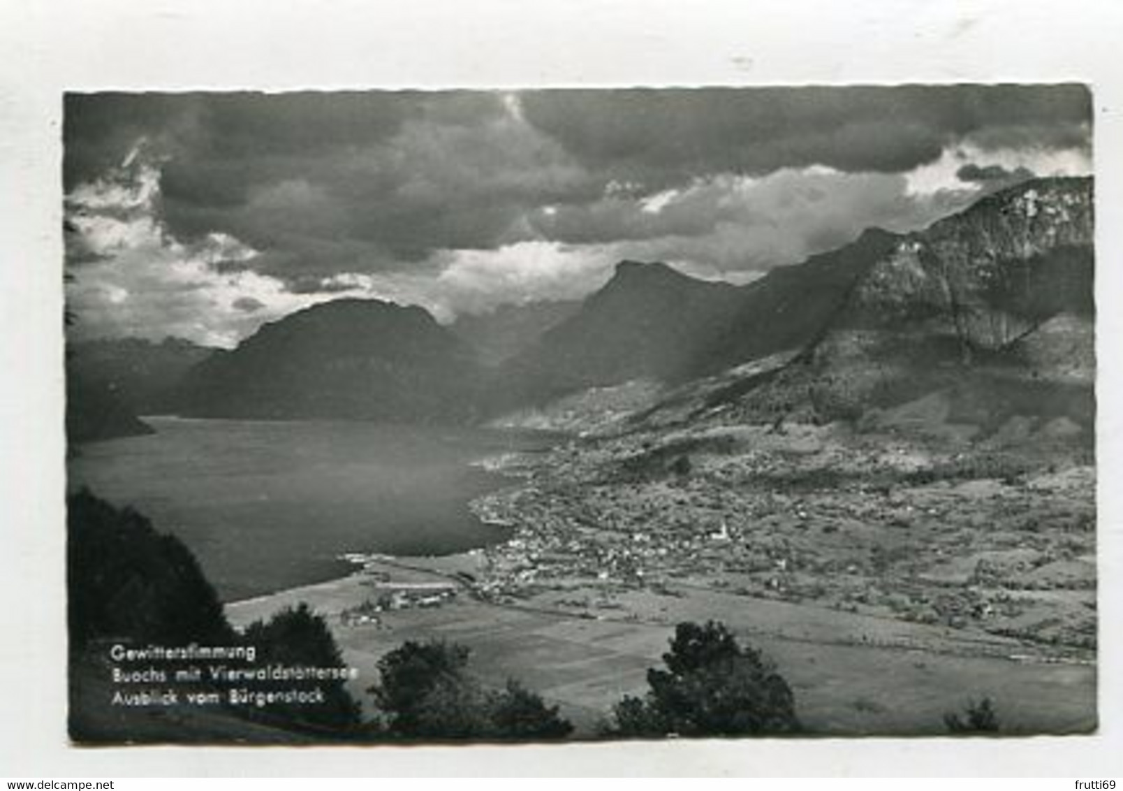 AK 082925 SWITZERLAND - Gewitterstimmung - Buochs Mit Vierwalstättersee - Buochs