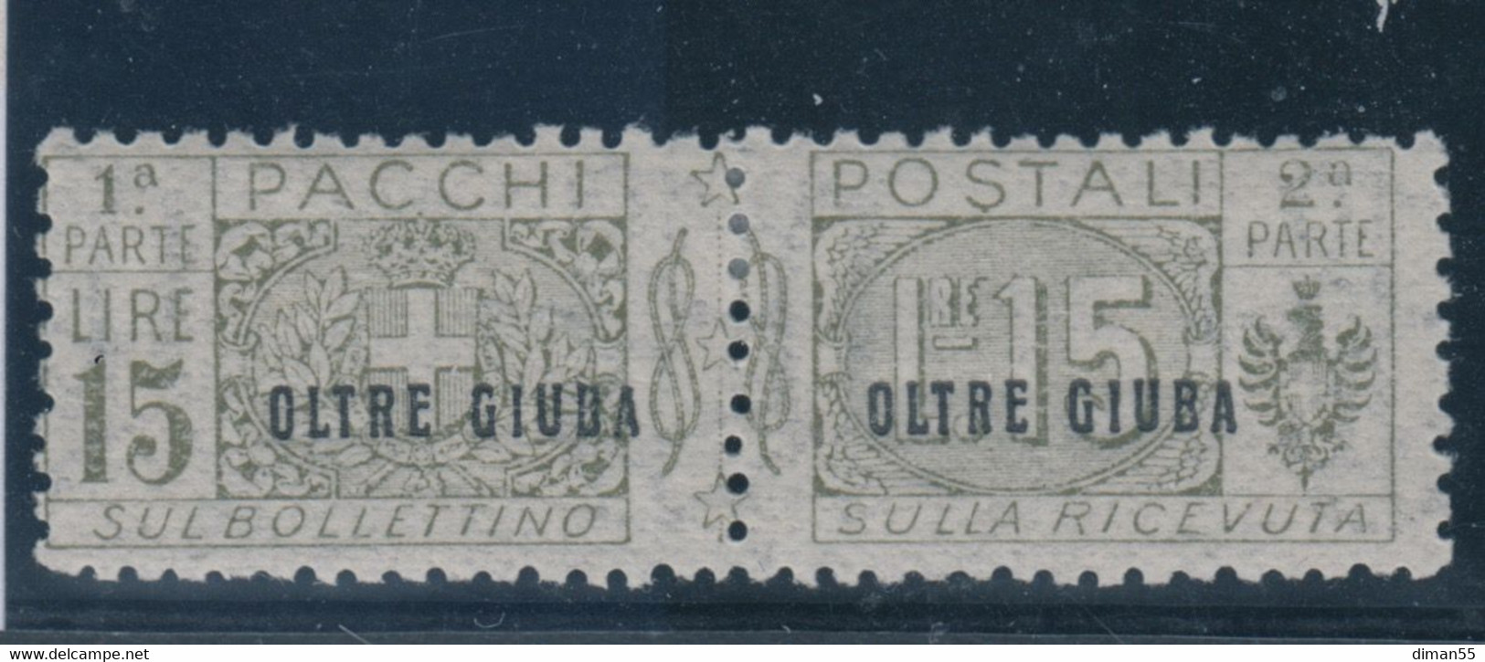 ITALIA - OLTRE GIUBA - Pacchi N.12  Cat. 280 Euro  - Linguellato - MH* - Oltre Giuba