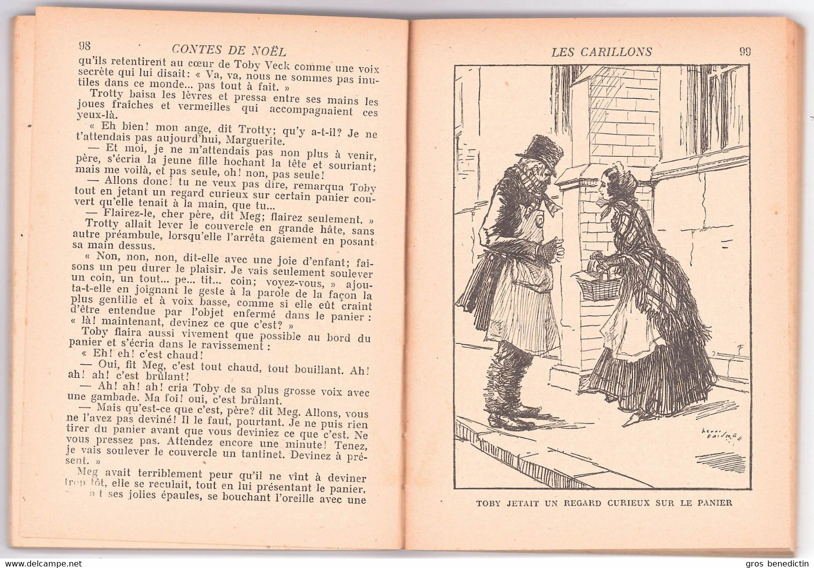 Hachette - Bibliothèque De La Jeunesse Avec Jaquette - Charles Dickens - "Contes De Noël" - 1948 - #Ben&BJanc - Bibliotheque De La Jeunesse