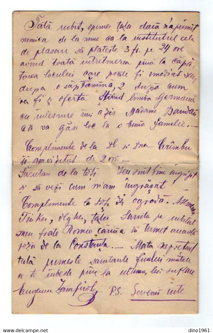 TB3607 - 1893 - LAC - Lettre De Roumanie BUCURESTI - Storia Postale
