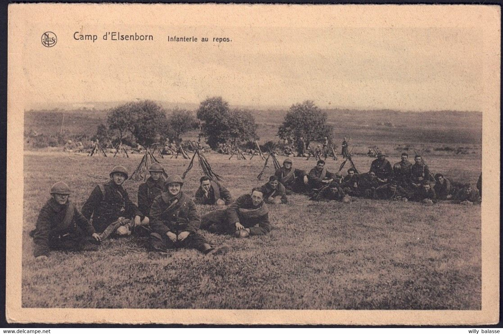 +++ CPA - Camp D' ELSENBORN - Infanterie Au Repos - Soldat - Militaire  // - Butgenbach - Buetgenbach