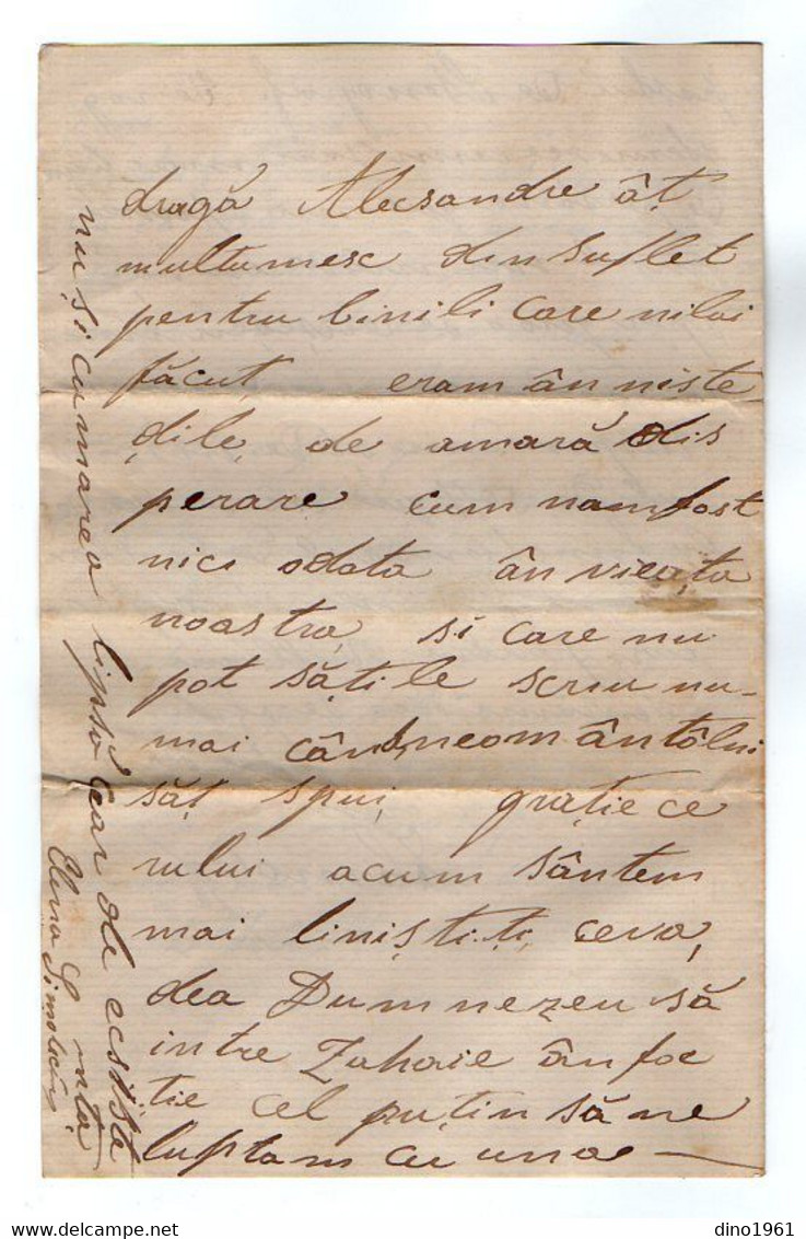TB 3613 - 1872 - LAC - Lettre De Roumanie BUCURESTI - Storia Postale