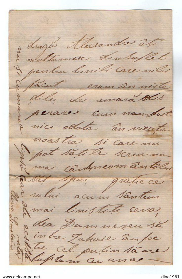 TB 3613 - 1872 - LAC - Lettre De Roumanie BUCURESTI - Postmark Collection