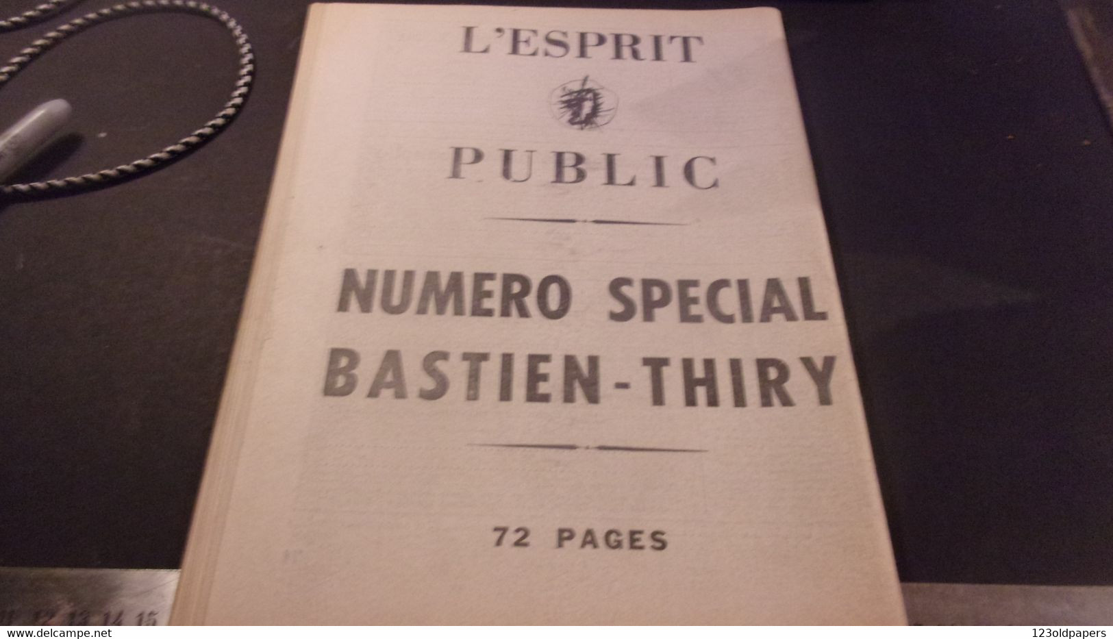 BASTIEN THIRY L ESPRIT PUBLIC 1963 NUMERO SPECIAL  GUERRE ALGERIE DE GAULLE OAS REFERENDUM - Documentos