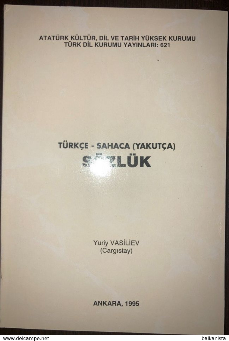 Turkce - Sahaca (Yakutca)  Sozluk Turkish Yakut Language Sozluk - Wörterbücher