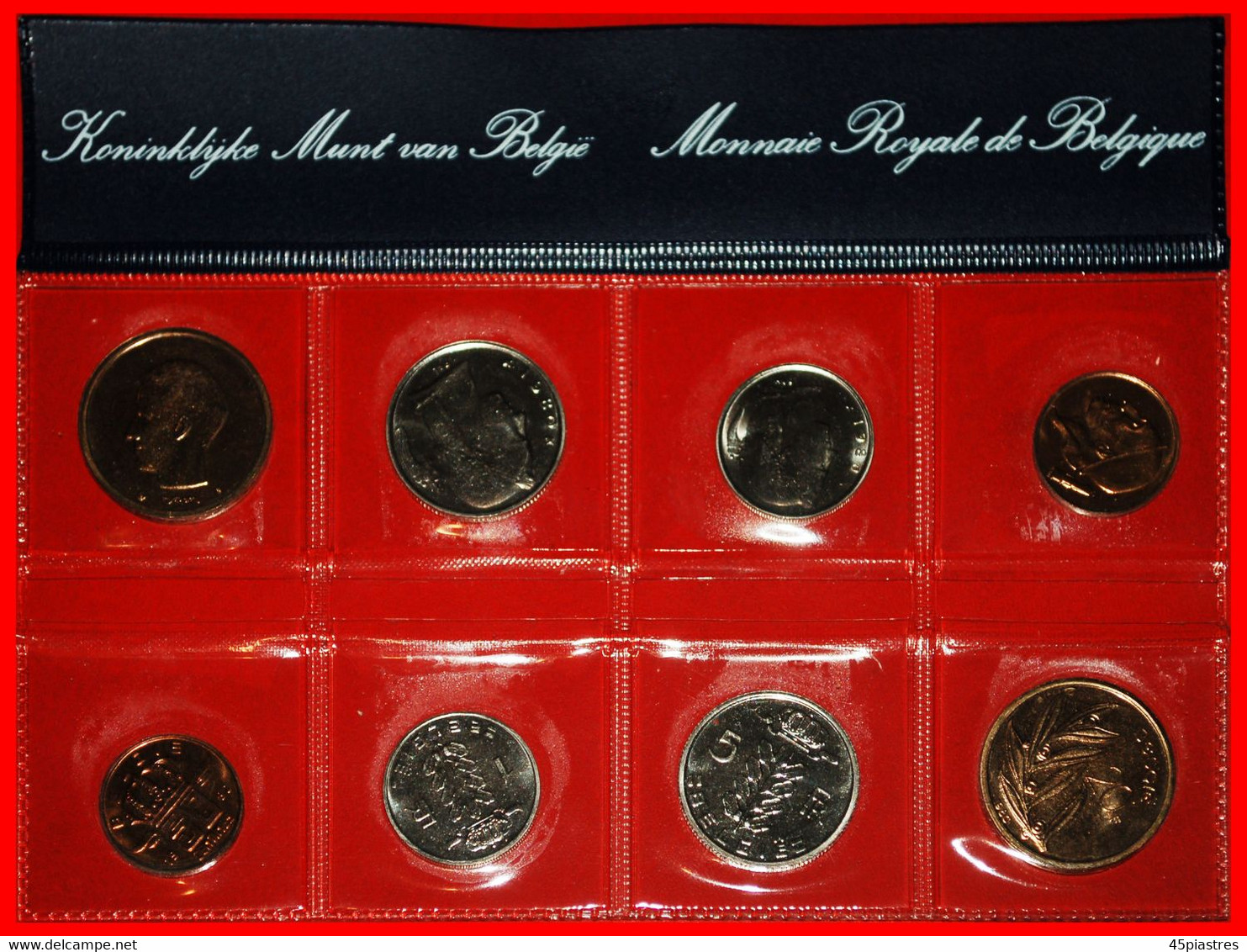 * BAUDOUIN I (1951-1993): BELGIUM ★ FDC MINT SET 1980 (8 COINS)! ★LOW START ★ NO RESERVE! - Colecciones