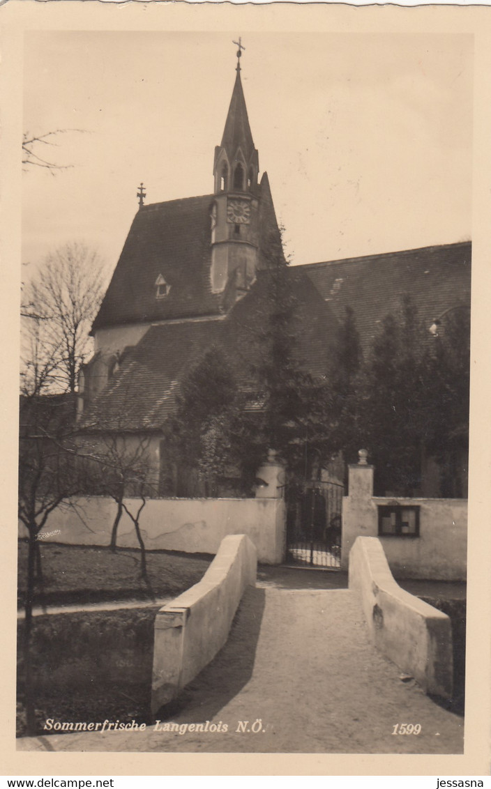 AK - LANGENLOIS - Nikolauskirche (Obere Stadt) 1931 - Langenlois