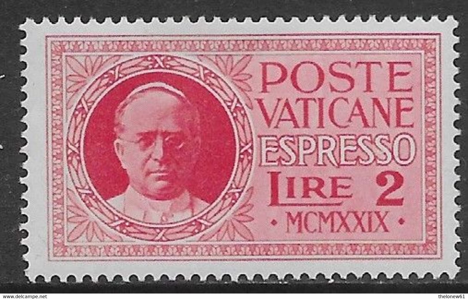 Vaticano Vatican 1929 Conciliazione Espresso L2 Sa N.E1 Nuovo MH * - Express