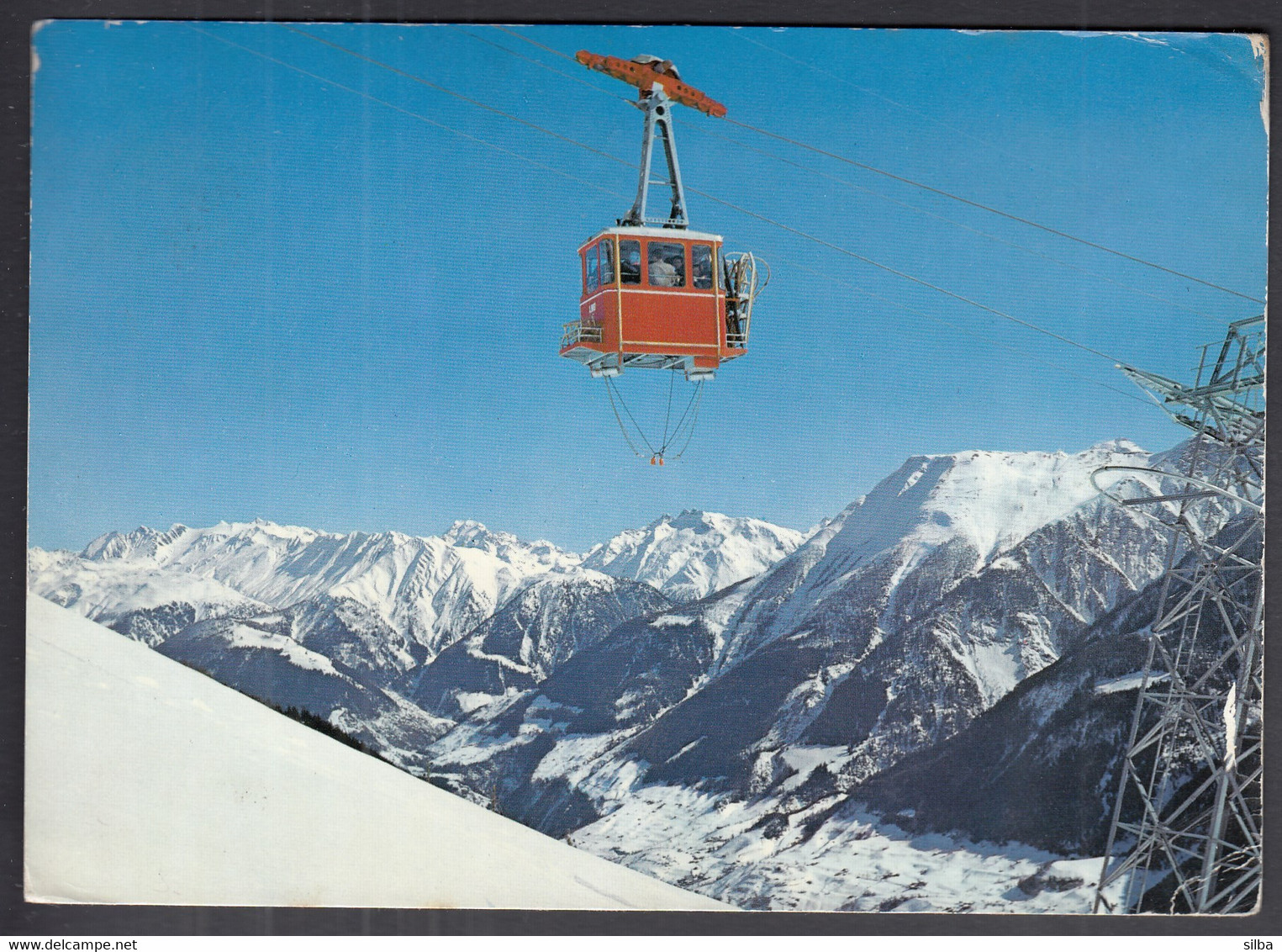 Switzerland Riederalp 1975 / Luftseilbahn Mörel - Riederalp, Cable Car, Gondola, 1920 M,  Alpine Skiing - Riederalp