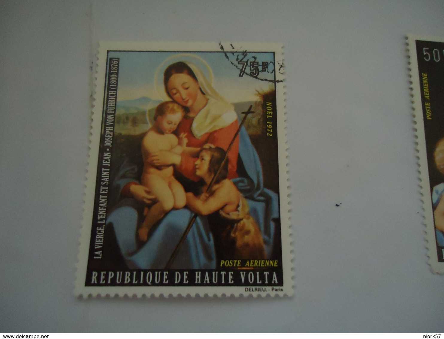 UPPER VOLTA USED   STAMPS  PAINTINGS CHRISTMAS 1972 - Haute-Volta (1958-1984)