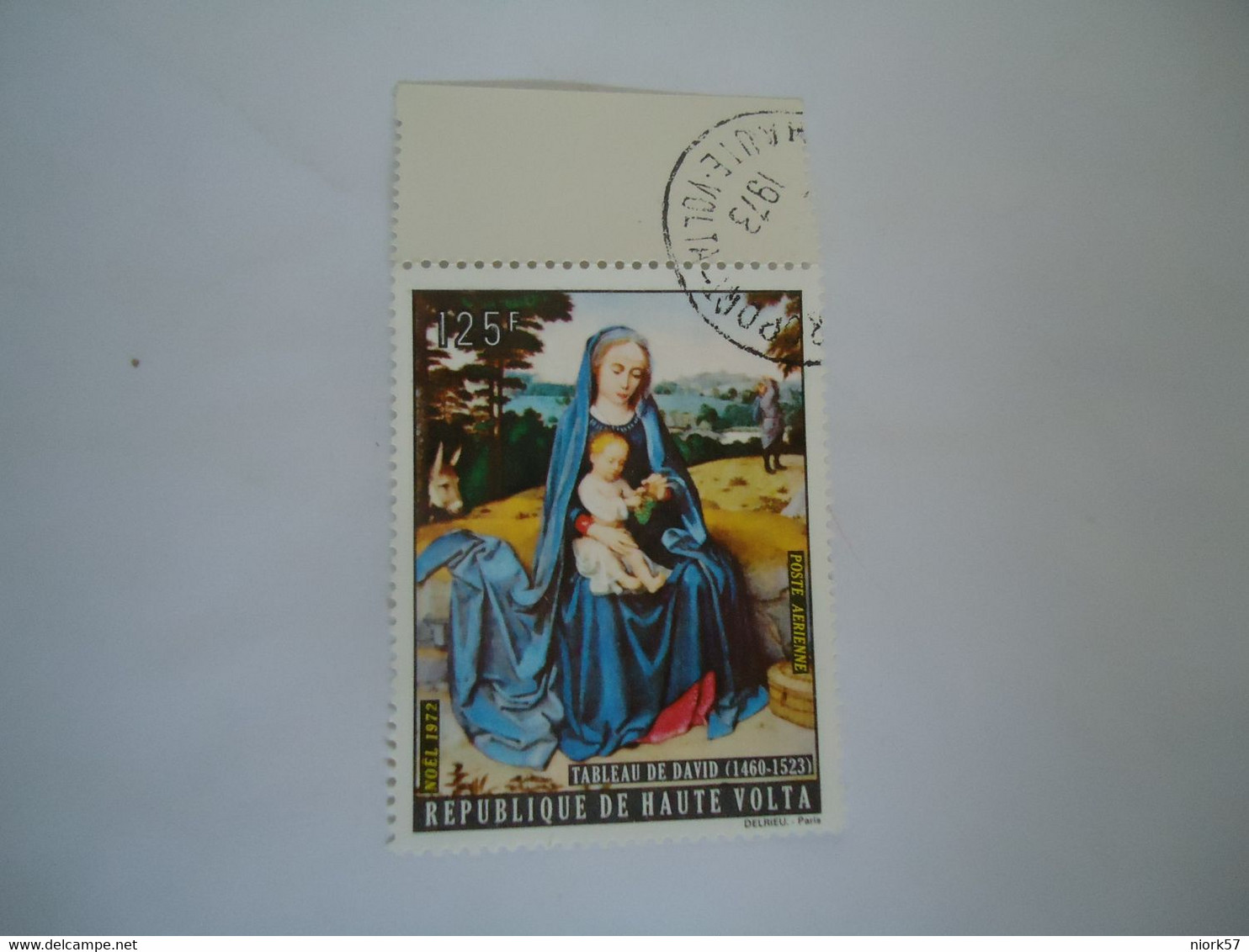 UPPER VOLTA USED  STAMPS  PAINTINGS CHRISTMAS 1972 - Haute-Volta (1958-1984)