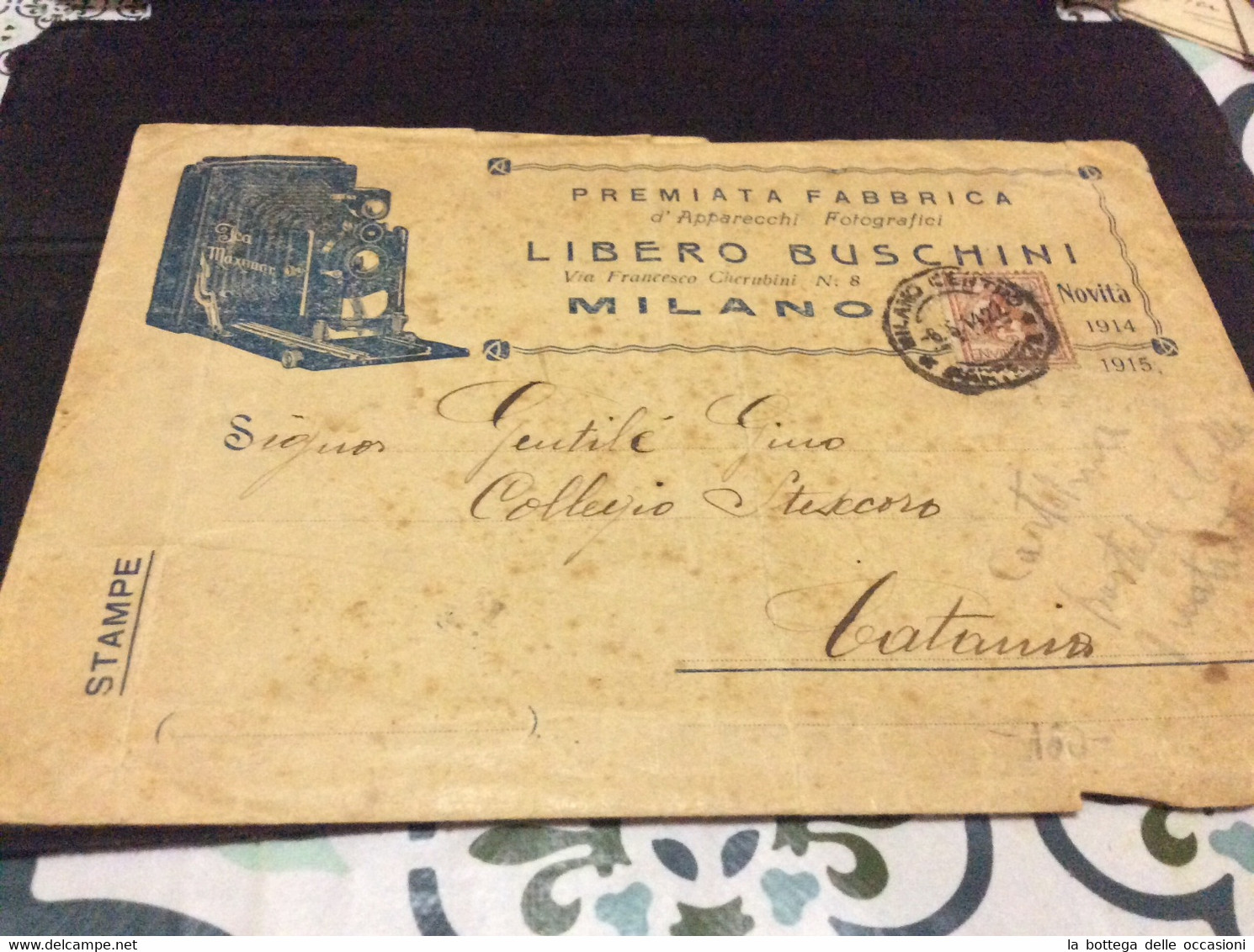 ITALIA  Storia Postale   Chianciano 30 Lire Isolato - Libye