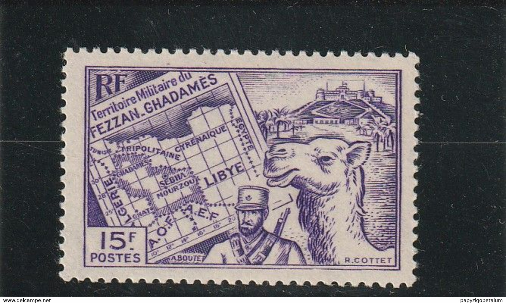 FEZZAN  Carte  N° 38 ** - Unused Stamps