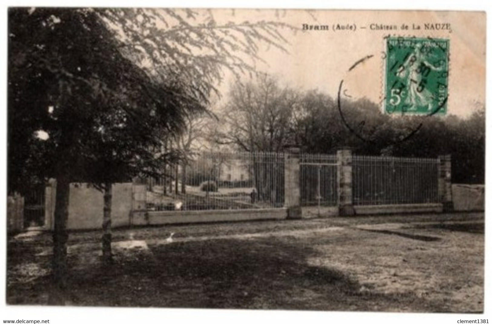 Bram Chateau De La Nauze Circulee En 1913 - Bram