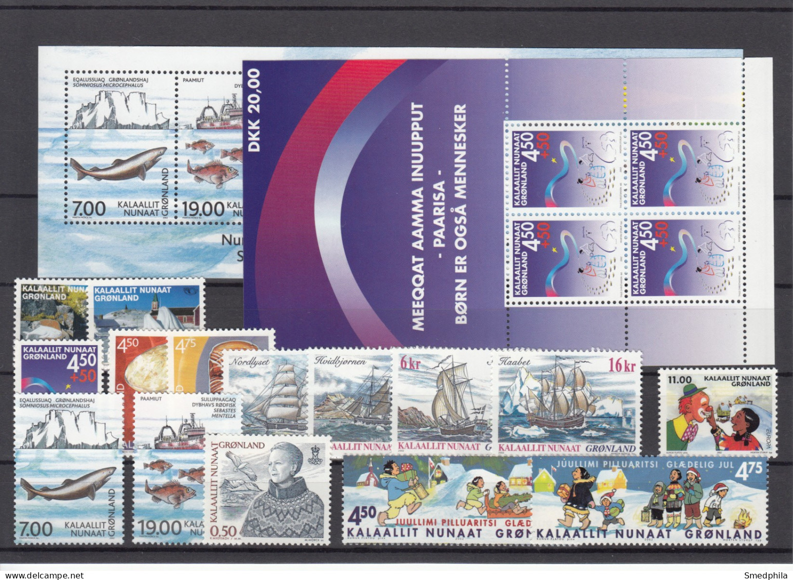 Greenland 2002 - Full Year MNH ** Excluding Self-Adhesive Stamps - Full Years