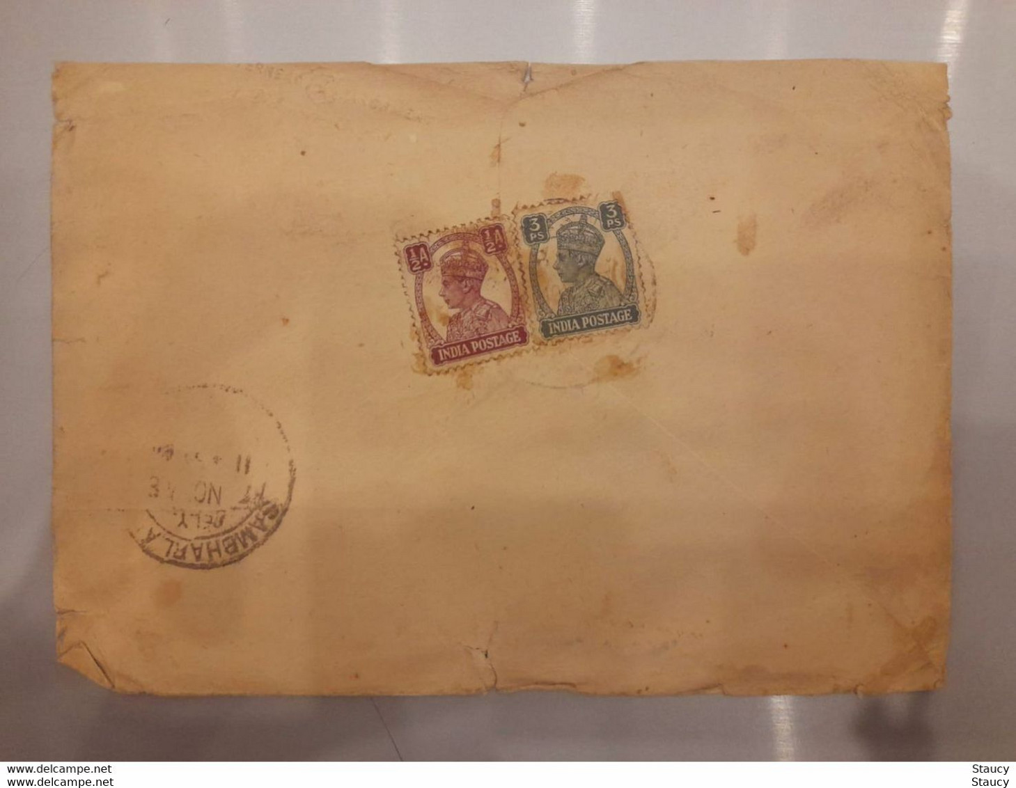 India 1948  First "Azad Diwali" Flag Tiranga Cover, Ex Rare As Per Scan - Unclassified