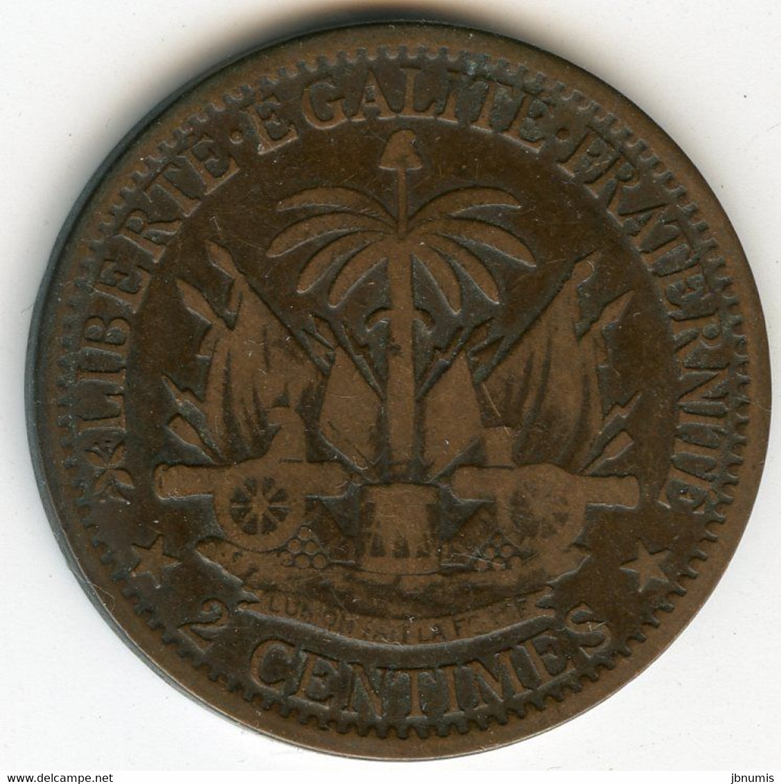 Haïti 2 Centimes 1881 An 78 KM 43 - Haití