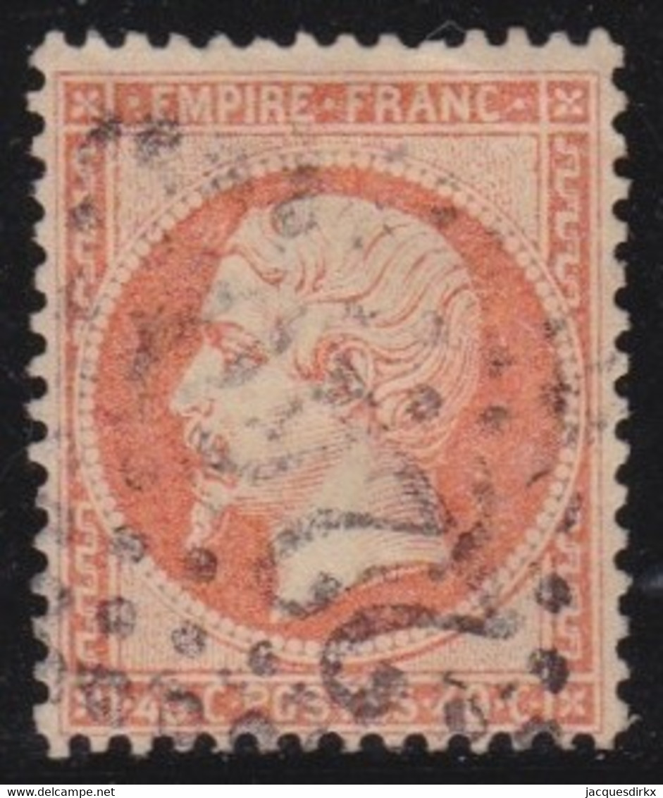 France   .    Y&T   .   23     .    O    .    Oblitéré - 1862 Napoleone III