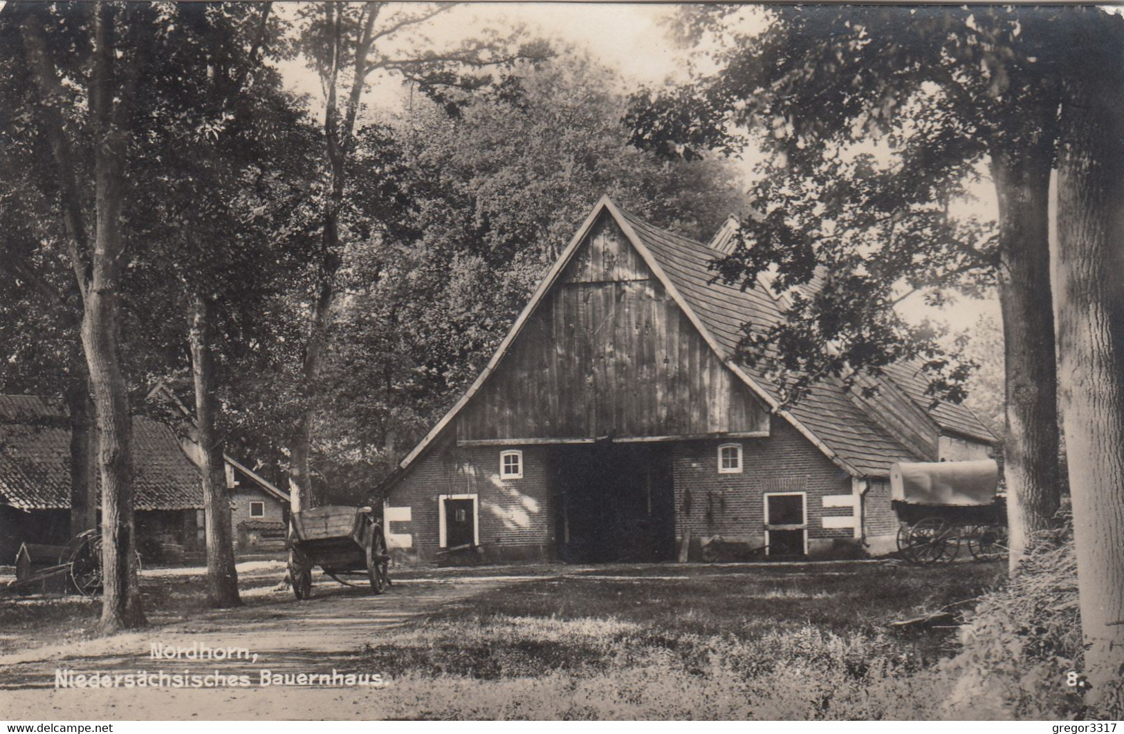 B8284) NORDHORN - Niedersächsiches BAUERNHAUS U. Kitschen ALT !! - Nordhorn