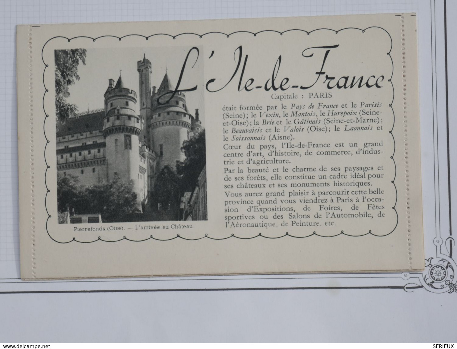 BG7 FRANCE BELLE CARTE ENTIER RRR 1930++  VERSAILLES + CHANTILLY  ++ NON VOYAGEE++ - Other & Unclassified