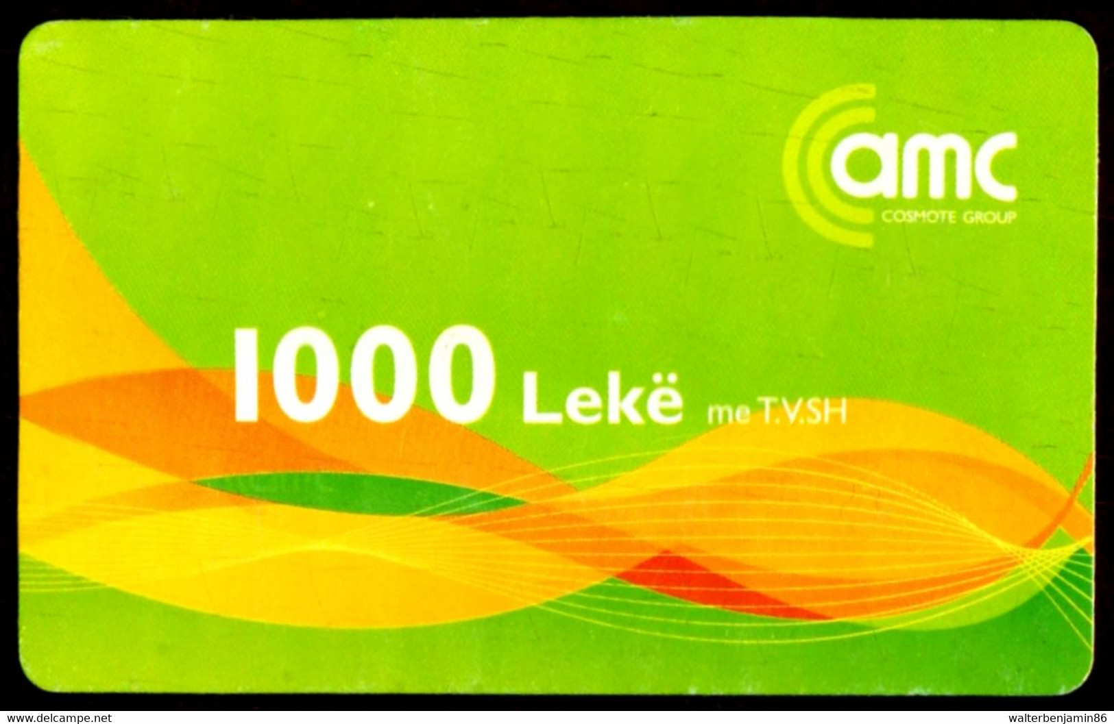 SCHEDA TELEFONICA PHONECARD USED ALBANIA MOBILE COMPANY LOGO 1000 L 23/11/2011 - Albanie