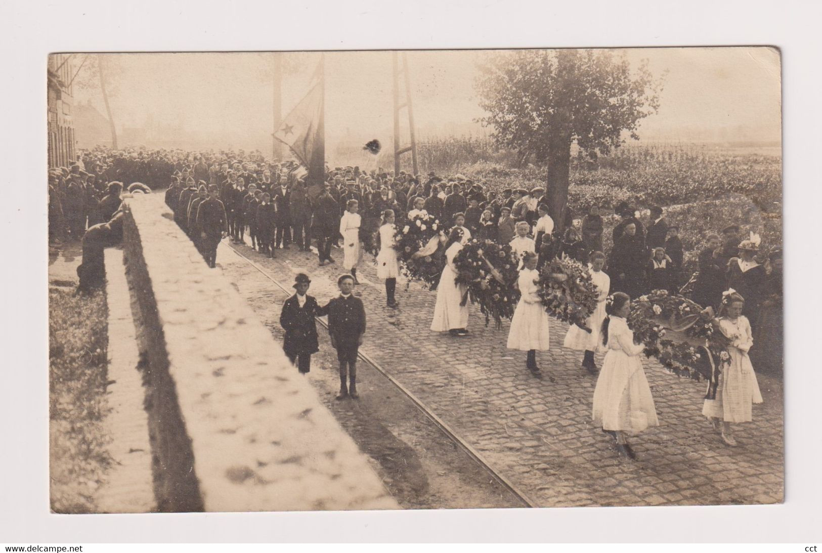 Oyghem  Ooigem  Wielsbeke  FOTOKAART Van De Bevrijdingsstoet (?) 1920 - Wielsbeke