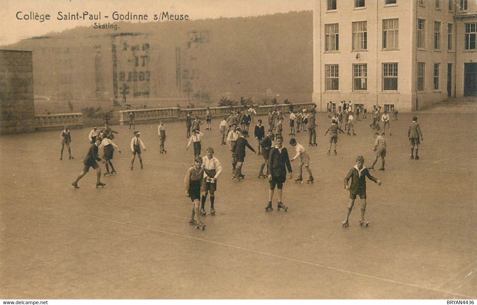 YVOIR - GODINNE SUR MEUSE  - ROLLER SKATING - PATINS à ROULETTES - COLLEGE SAINT PAUL - CARTE  - TRES BON ETAT - Yvoir