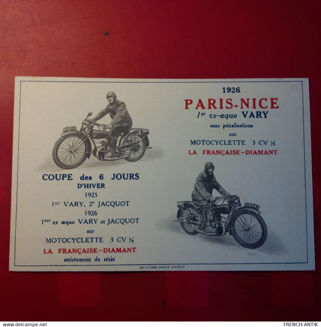 PARIS NICE MOTO VARY - Motos