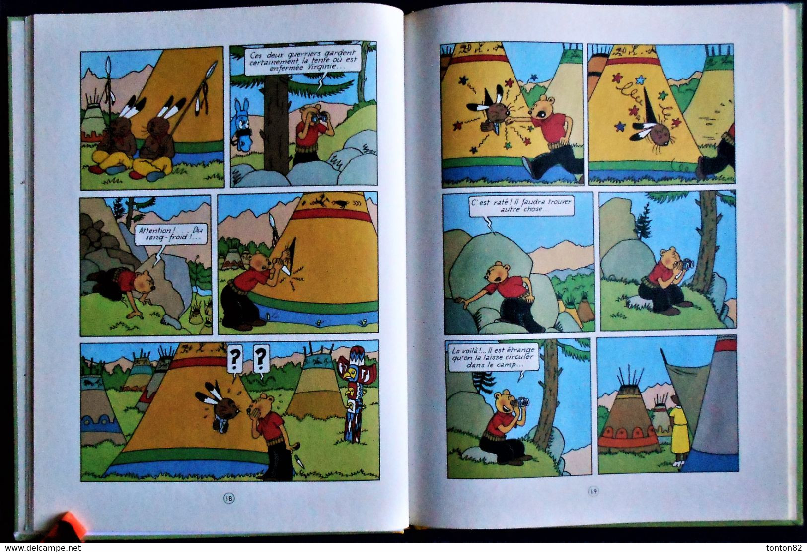 HERGÉ - POPOL et VIRGINIE au Pays des LAPINOS - CASTERMAN - ( Fac-Similé de l'édition de 1952 ) .