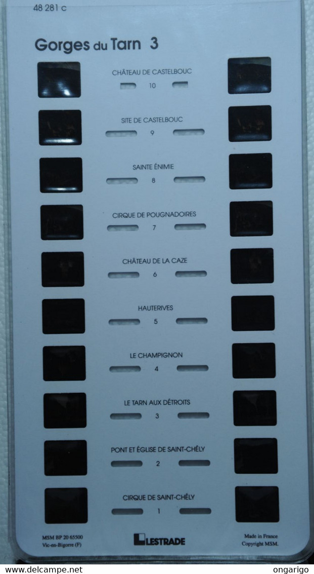 LESTRADE MSM  :  48281 C  GORGES DU TARN  3 - Visionneuses Stéréoscopiques