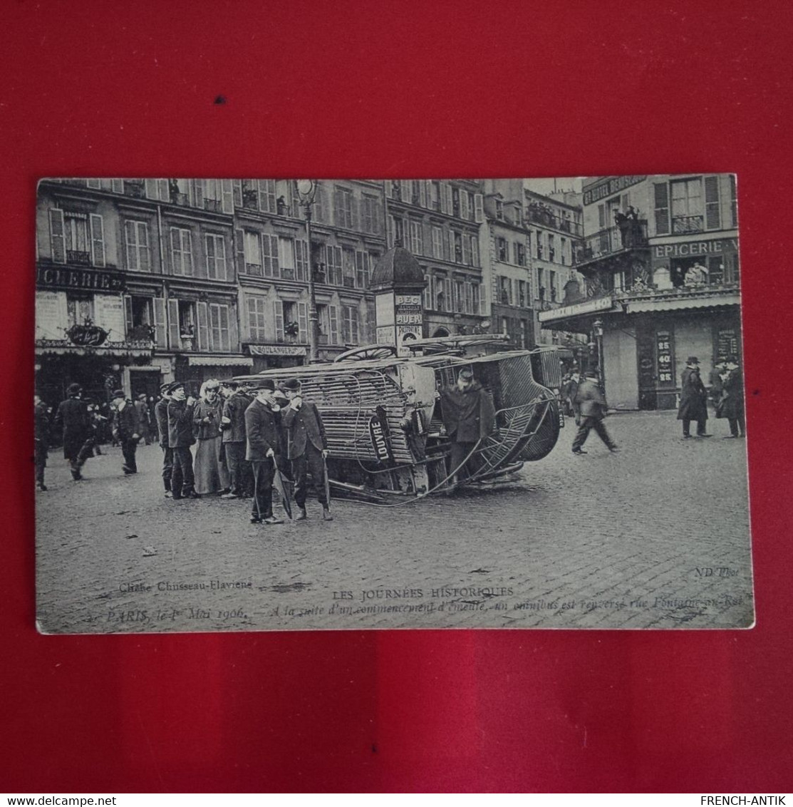 PARIS OMNIBUS ACCIDENT RUE FONTAINE AU ROI - Openbaar Vervoer