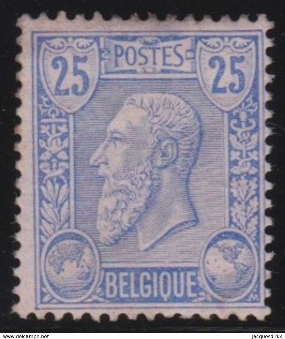 Belgie  .  OBP   .    48     .    *  .    Ongebruikt Met Gom   .   /    .  Neuf Avec Gomme - 1884-1891 Leopold II.