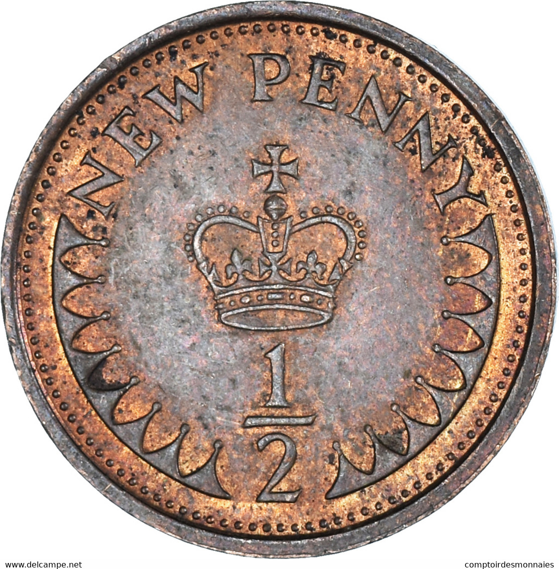 Monnaie, Grande-Bretagne, 1/2 New Penny, 1978 - 1/2 Penny & 1/2 New Penny