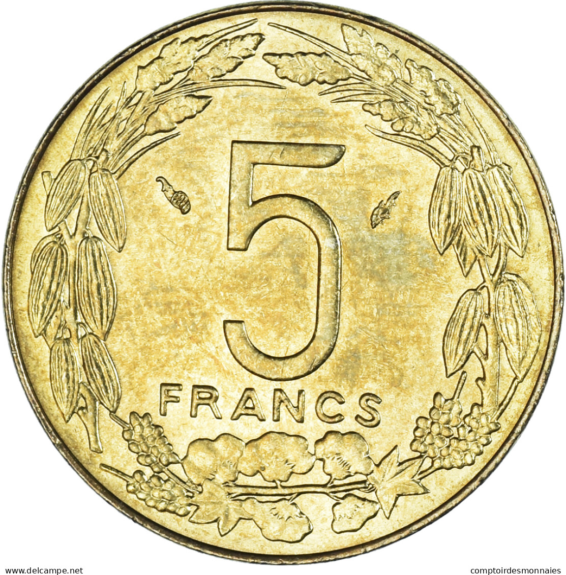 Monnaie, États De L'Afrique Centrale, 5 Francs, 1985 - Kamerun