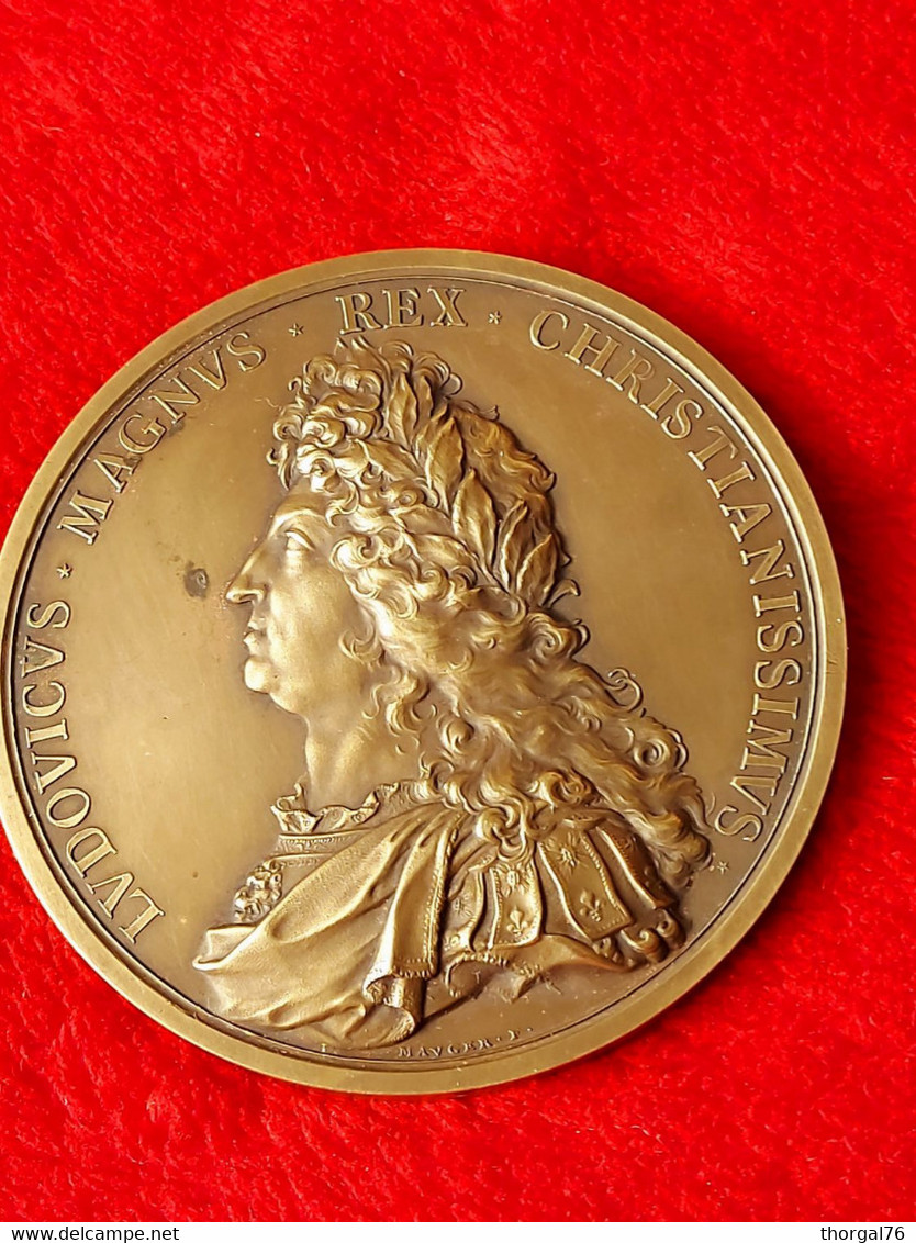 LOUIS XIV LE GRAND ROI TRES CHRETIEN MEDAILLE EN HOMMAGE A LA MARINE ROYALE - Voor 1871