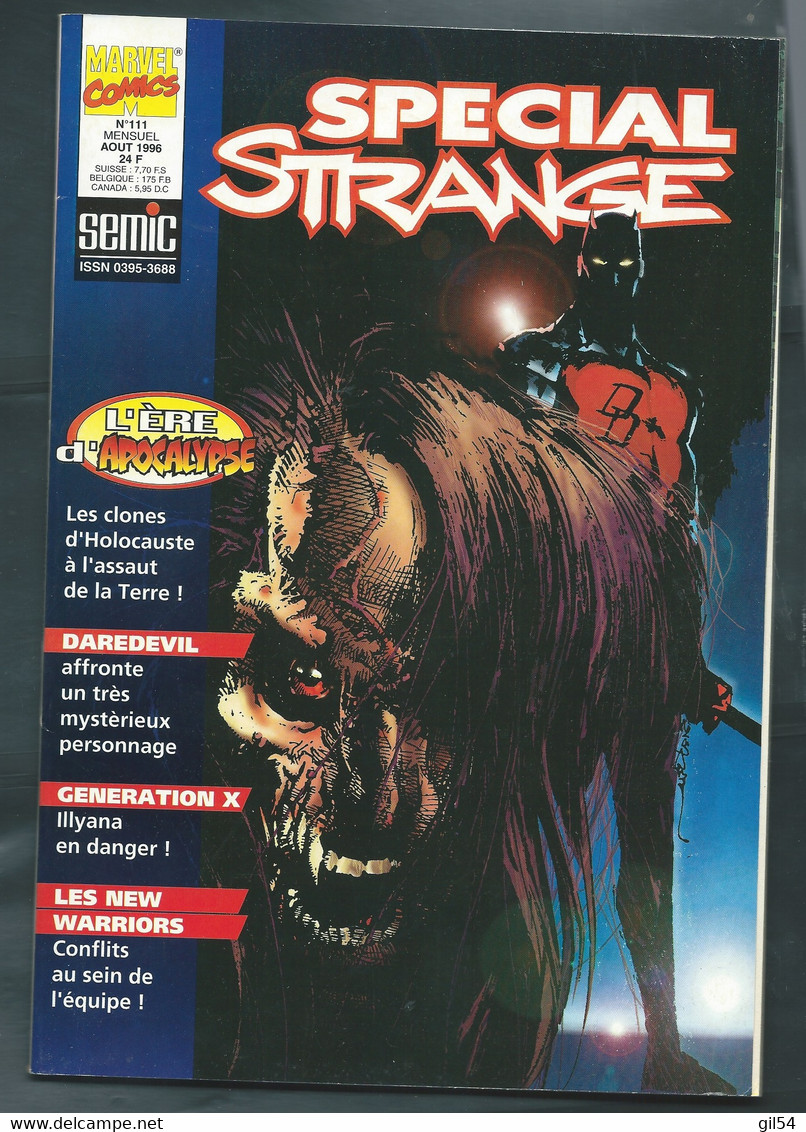Spécial Strange N° 111- Editions Sémic (ex Lug) à Lyon - Aout 1996 TBE.  FAU 14905 - Special Strange