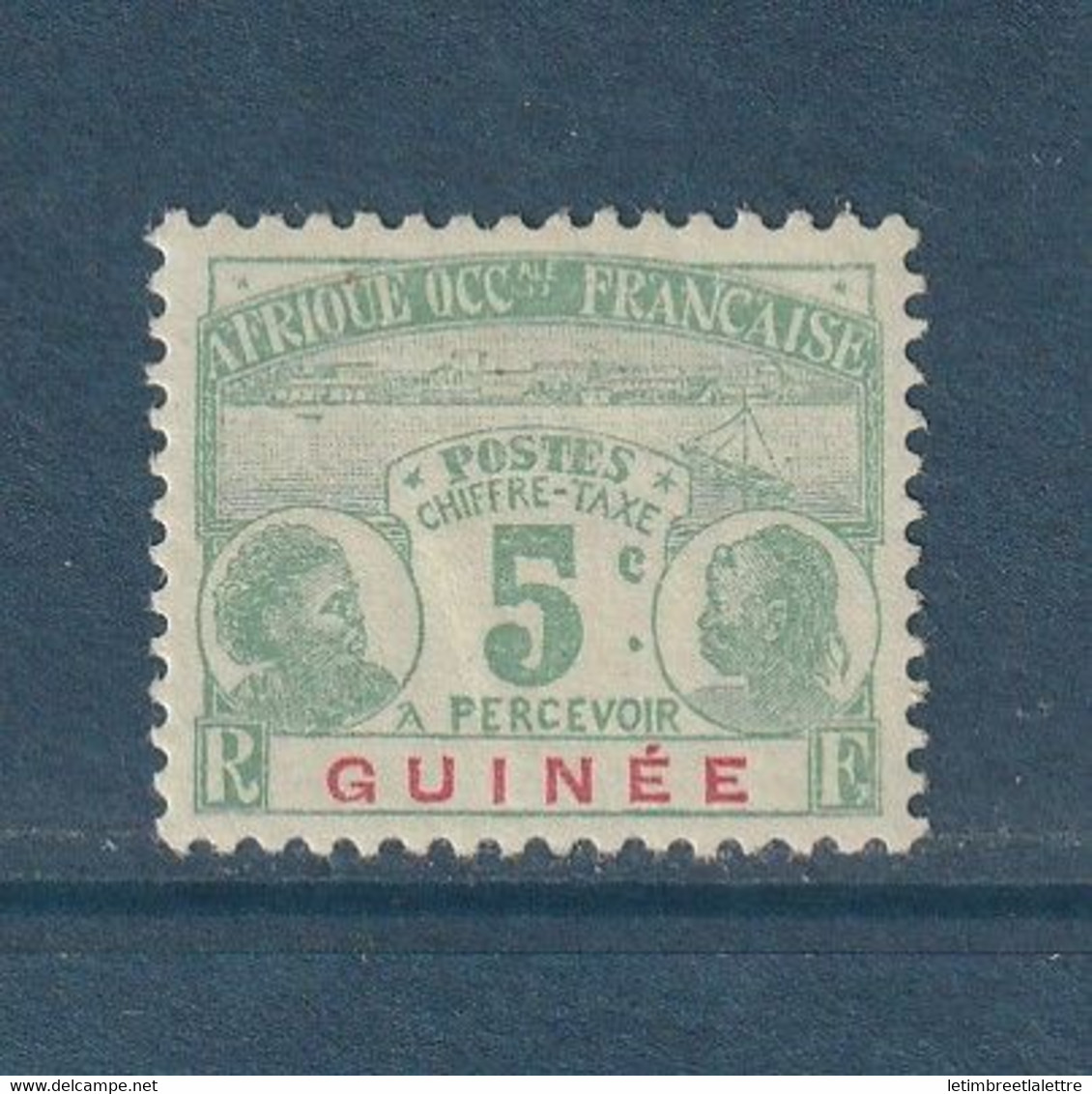 ⭐ Guinée - Taxe - YT N° 8 * - Neuf Avec Charnière - 1906 / 1908 ⭐ - Unused Stamps