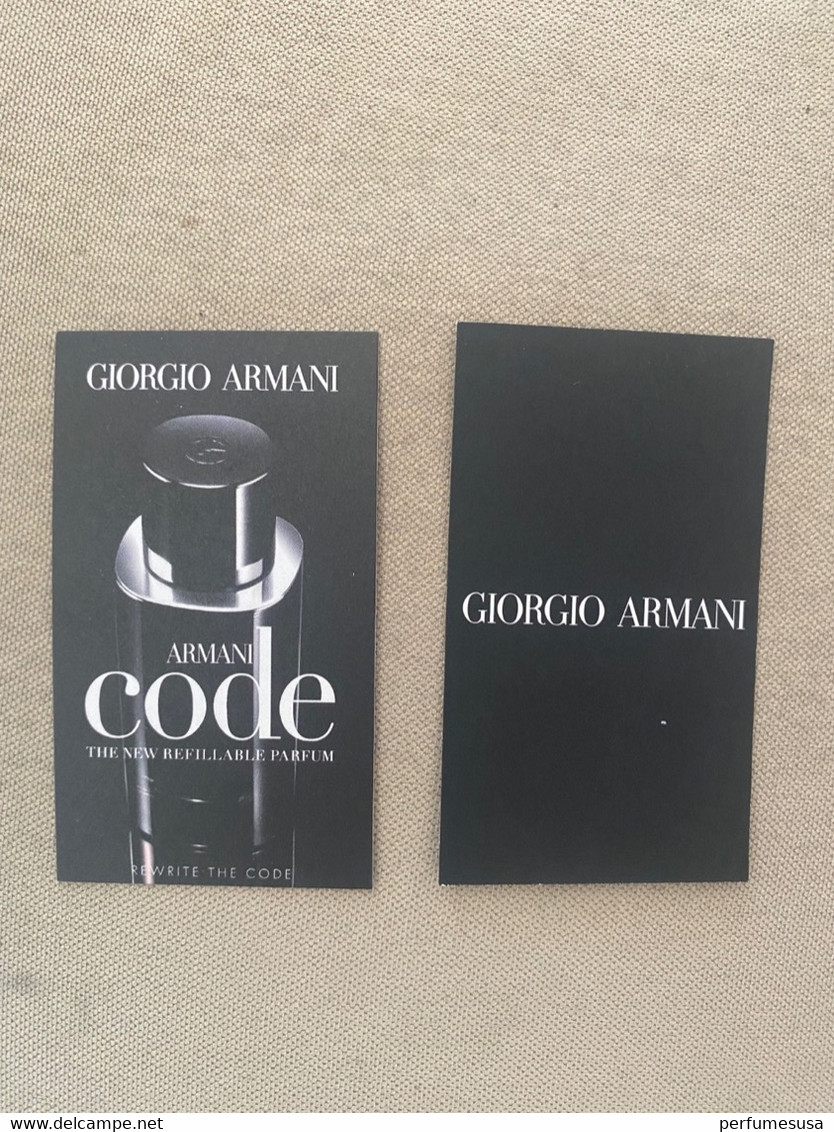 Armani Code  New Carte - Modernes (à Partir De 1961)