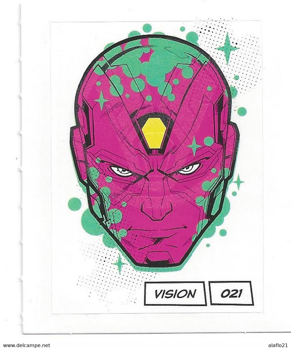 CARTE STICKER MARVEL LECLERC 2020 - N° 021 - VISION - Marvel