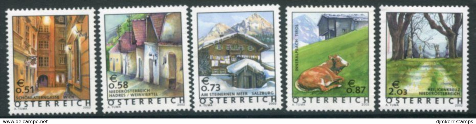 AUSTRIA 2002 Views Definitive.MNH / **.  Michel 2363-67 - Unused Stamps