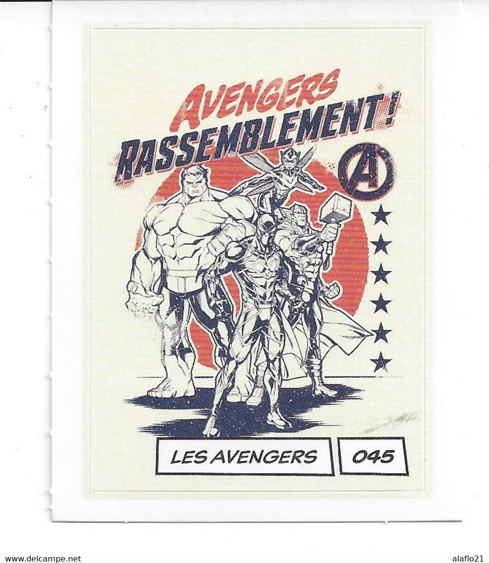 CARTE STICKER MARVEL LECLERC 2020 - N° 045 - Les AVENGERS - Marvel