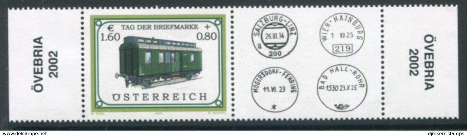 AUSTRIA 2002 Stamp Day With Label. MNH / **.  Michel 2380 Zf - Ungebraucht