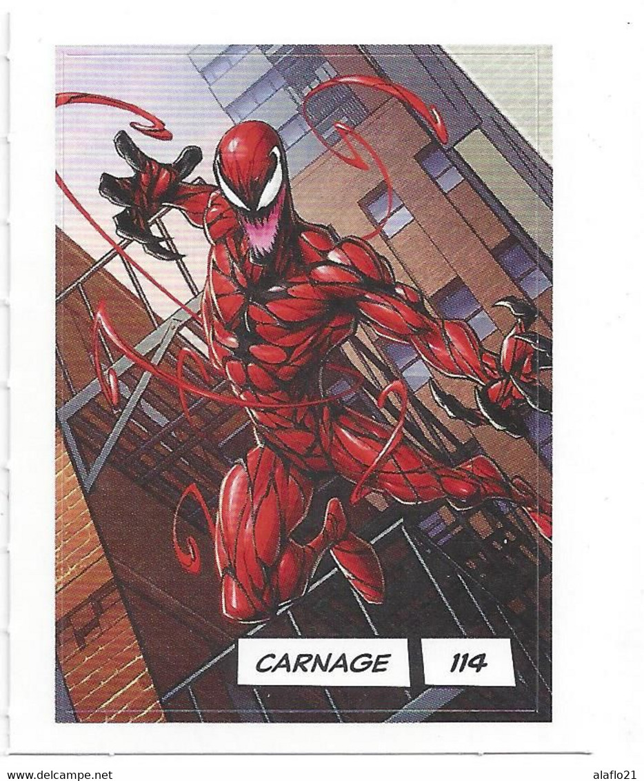 CARTE STICKER MARVEL LECLERC 2020 - N° 114 - CARNAGE - Marvel