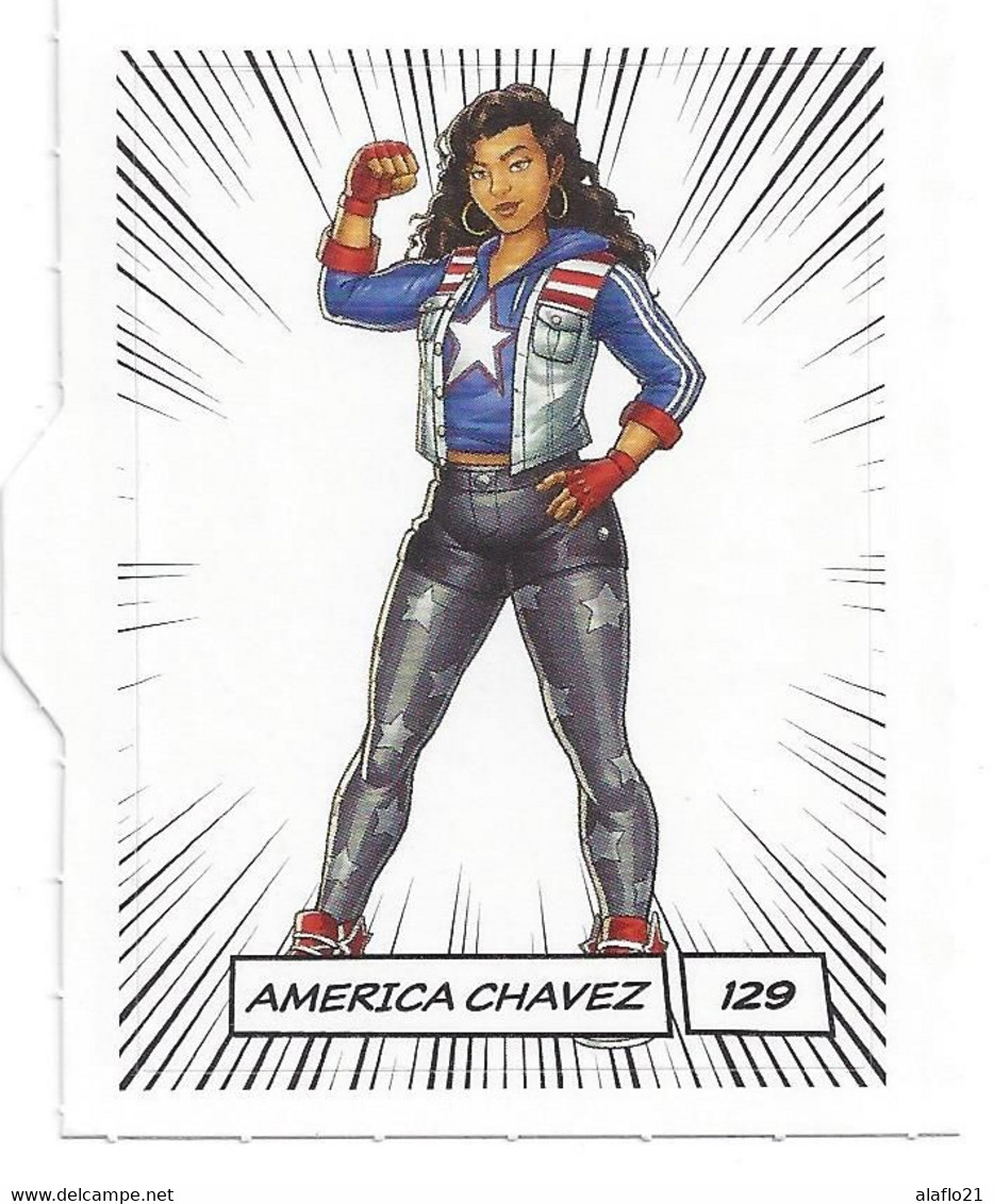 CARTE STICKER MARVEL LECLERC 2020 - N° 129 - AMERICA CHAVEZ - Marvel