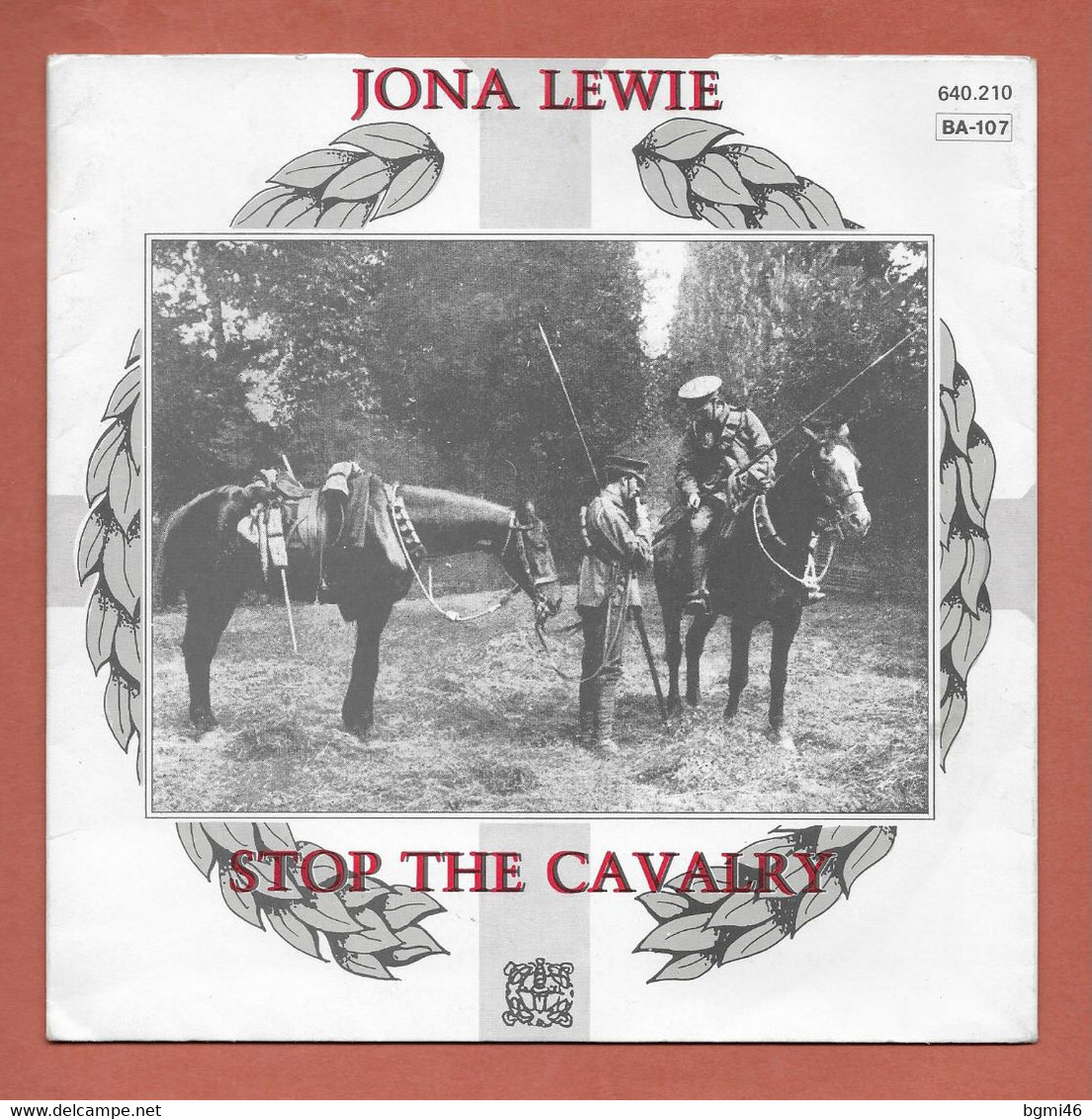 Disque Vinyle 45 Tours  :  JONA LEWIE :  STOP  THE  CAVALRY..Scan B : Voir 2 Scans - Country Y Folk