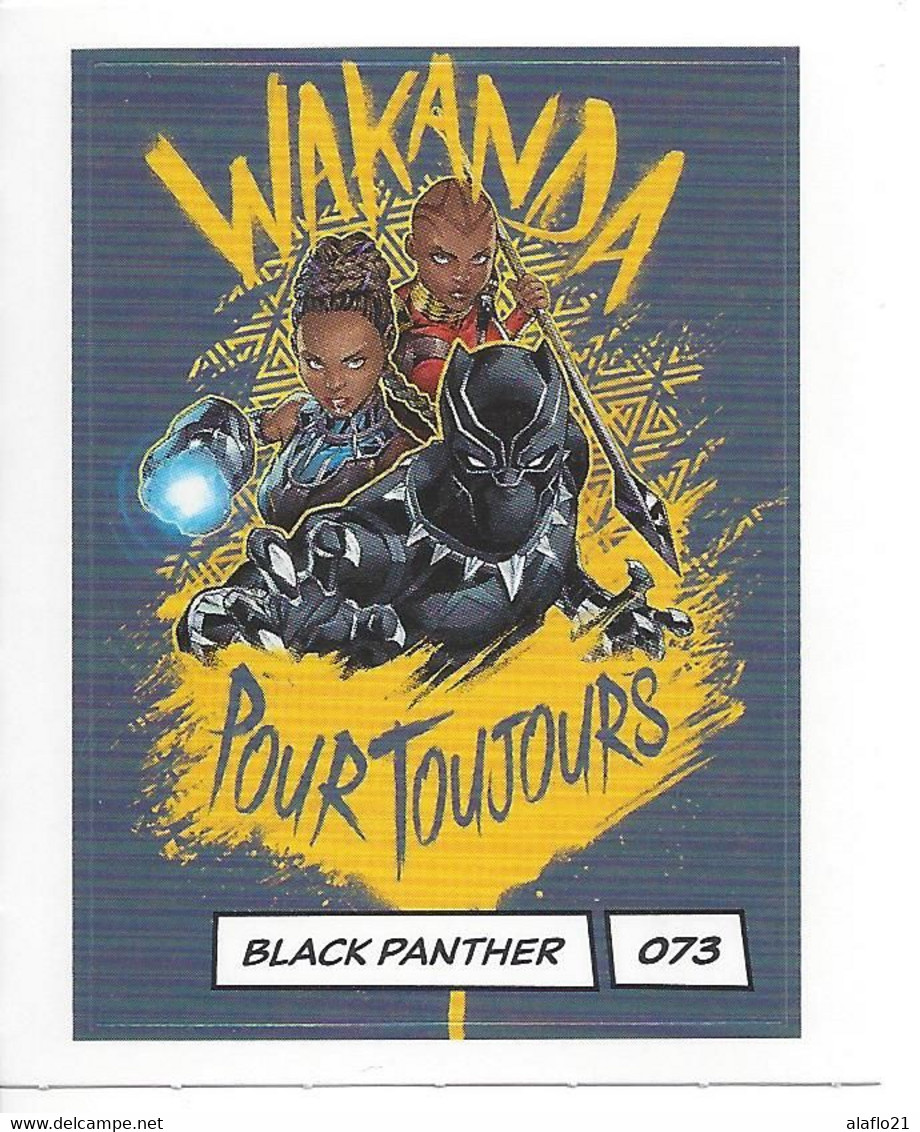 CARTE STICKER MARVEL LECLERC 2020 - N° 073 - BLACK PANTHER - Marvel