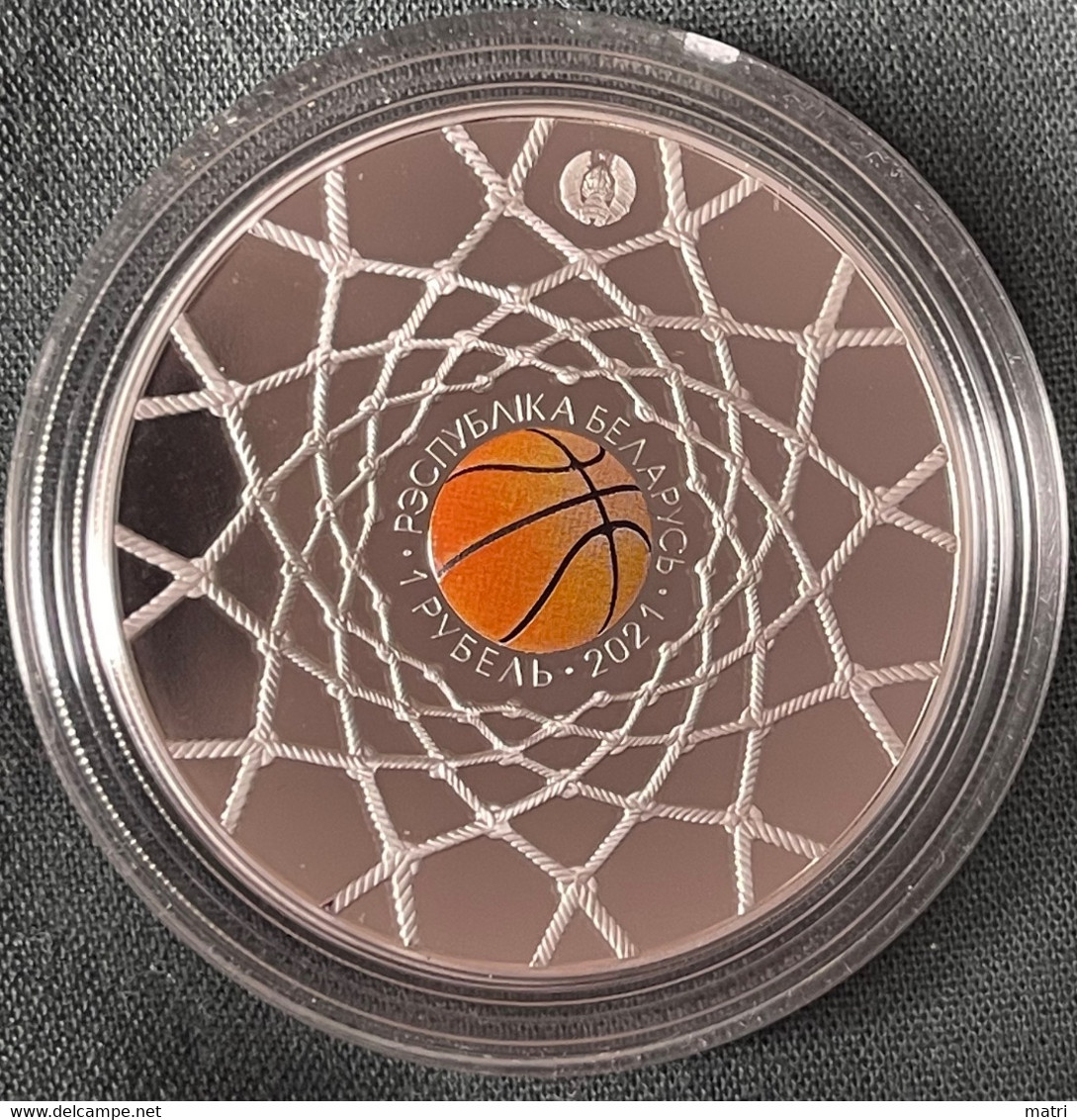 Belarus 1 Rouble 2021 Basketball Mintage 1499!!! - Belarus