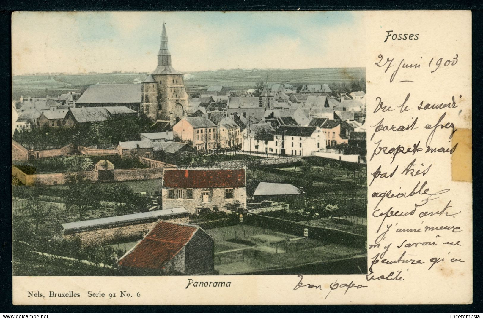 CPA - Carte Postale - Belgique - Fosses - Panorama - 1903 (CP21772OK) - Fosses-la-Ville