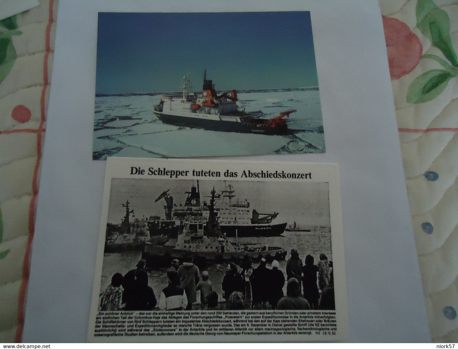 GERMANY POLAR MAXIMUM CARDS POLARS  SHIPS 1988 WITH POSTMARK 2 SCAN - Autres Modes De Transport