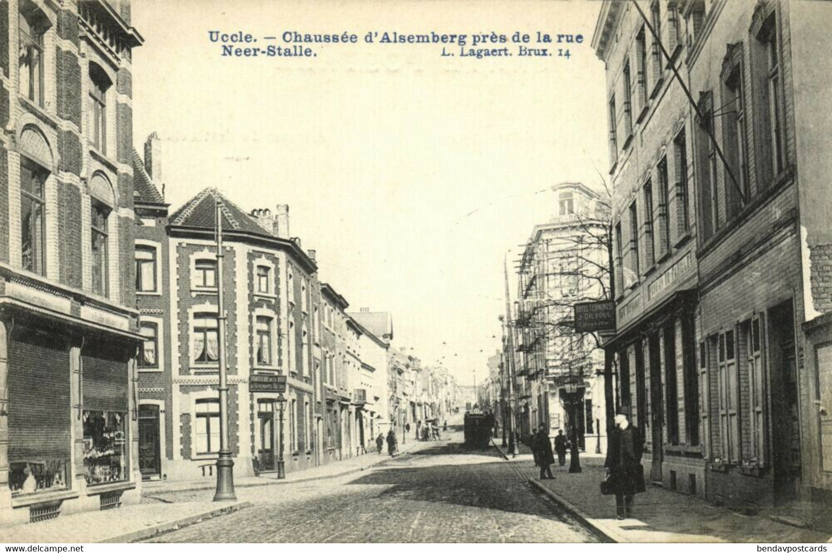 Belgium, UCCLE, Chaussée D'Alsemberg Près De La Rue Neer-Stalle (1910s) Postcard - Ukkel - Uccle